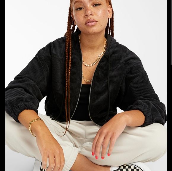 Twik corduroy cropped jacket - Sand color - Picture 4 of 5